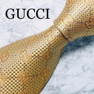 グッチ(Gucci)のGUCCI グッチ　ネクタイ　インターロッキング柄　GG柄　ベージュ(ネクタイ)