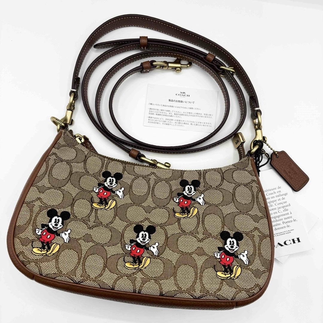 ショルダーバッグ【DISNEY X COACH】テリ ショルダー！ミッキーマウス！シグネチャー！