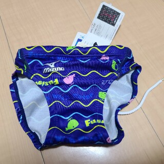MIZUNO - 新品　状態良　ミズノ　130　マイティライン　競パン　競泳水着　鱗模様　タグ付き