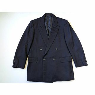 バーバリー(BURBERRY)の90's old Burberry バーバリー 紺ブレザー ダブル ジャケット(テーラードジャケット)