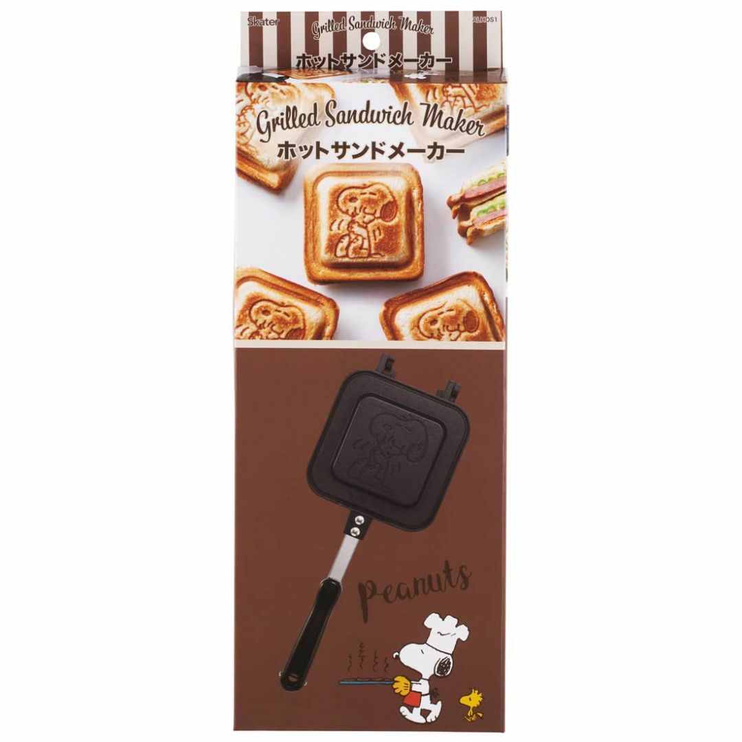 スケーター(Skater) ホットサンドメーカー かわいい焼き上がり 直火 アル インテリア/住まい/日用品のキッチン/食器(調理道具/製菓道具)の商品写真