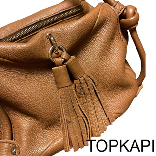 トプカピ(TOPKAPI)のTOPKAPI TREASURE  バッグ 牛革 トプカピ キャメルカラー(ショルダーバッグ)