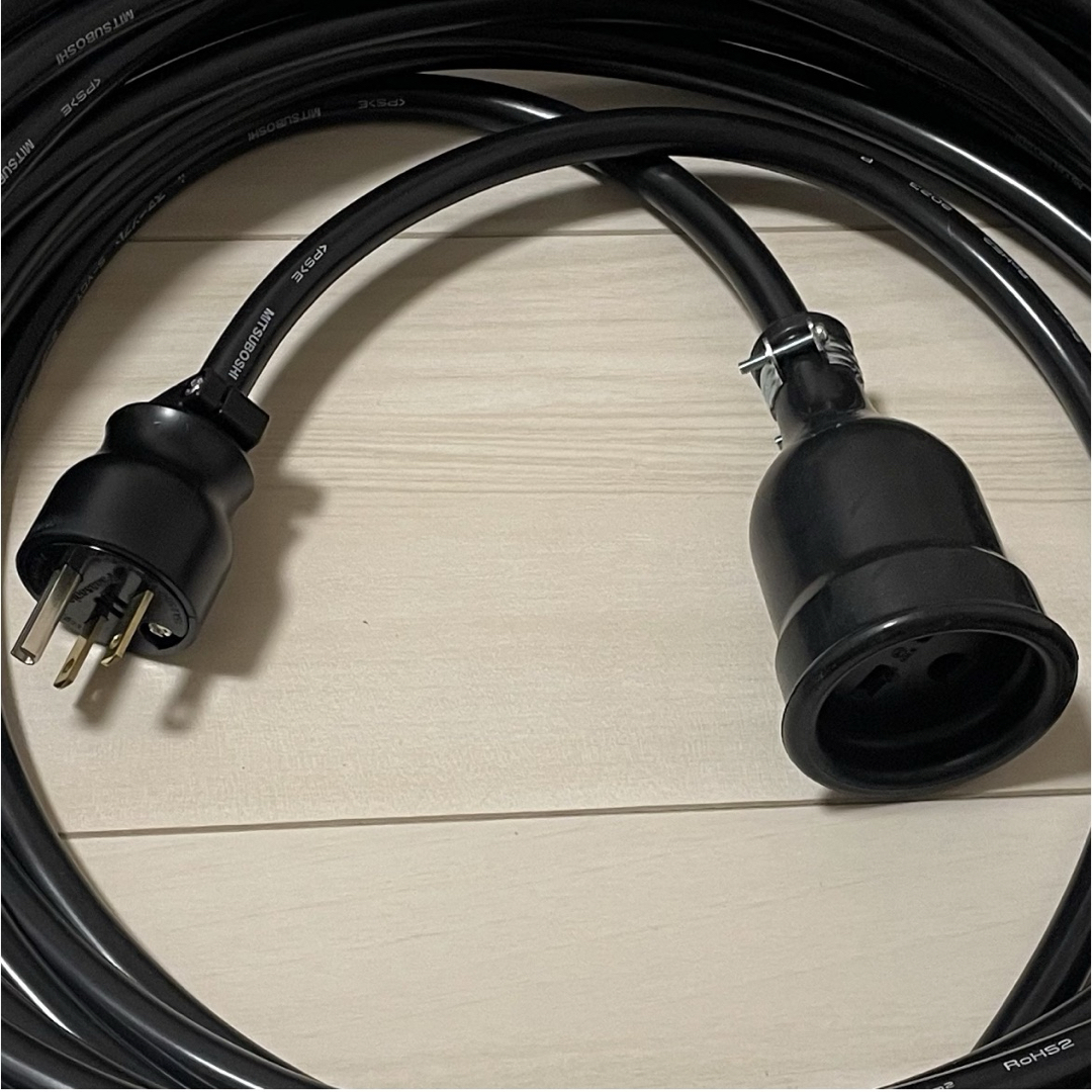 ☆ 電気自動車コンセント☆ 200V 充電器延長ケーブル25m 2PNCTコード ☆ 電気自動車コンセント☆ 200V 充電器延長ケーブル25m 2PNCTコード