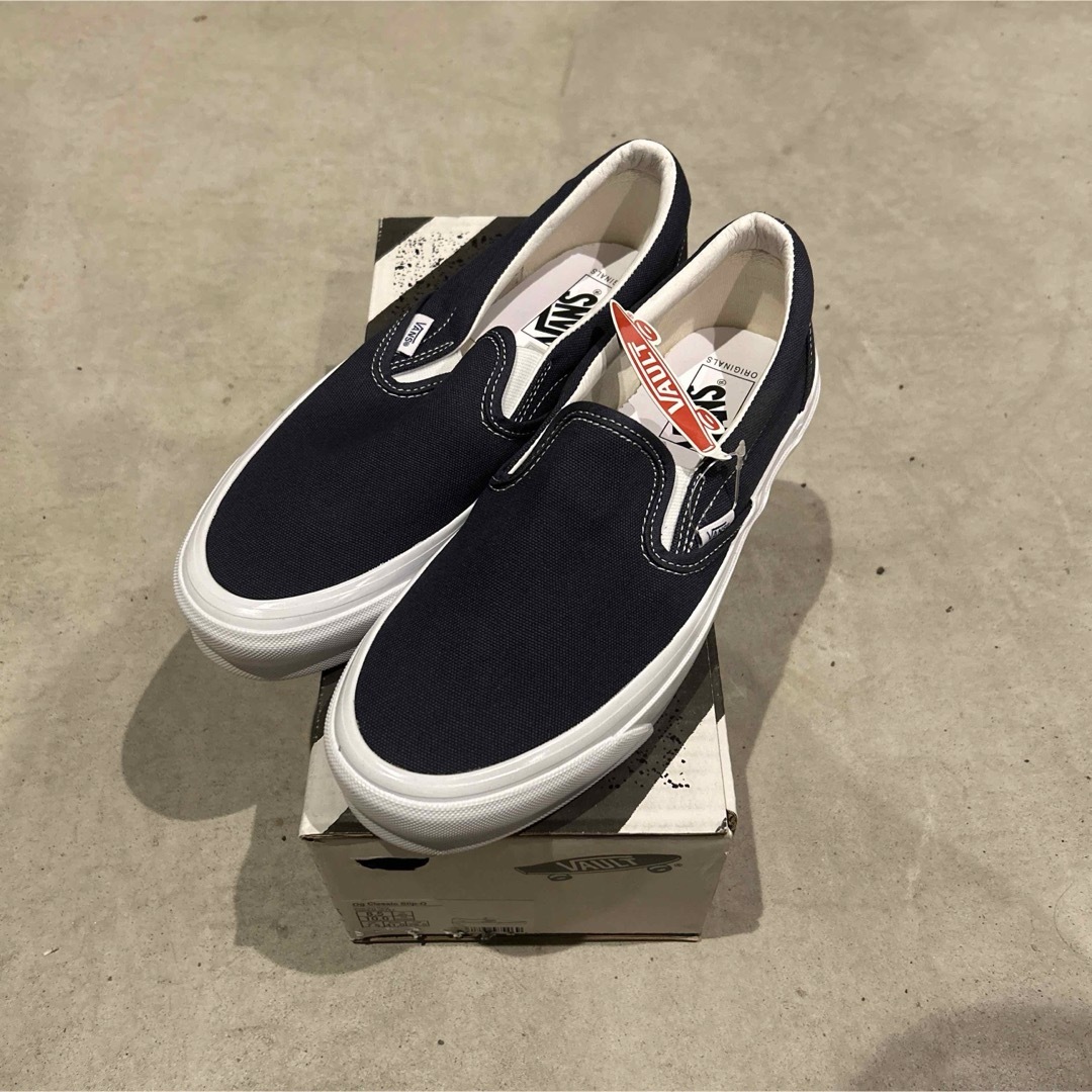 新品紺26.5 vans vault OG slipon スリッポン アナハイム | フリマアプリ ラクマ