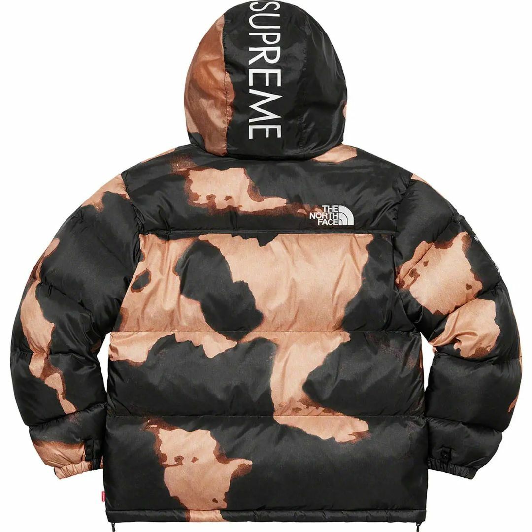 Supreme(シュプリーム)のSupreme TNF Bleached Denim Print Nuptse メンズのジャケット/アウター(ダウンジャケット)の商品写真