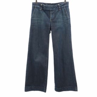 ラルフローレン ボタンフライ ワイド デニムパンツ 7 RALPH LAUREN ジーパン レディース 【中古】  【240128】