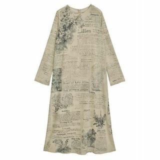 アメリヴィンテージ(Ameri VINTAGE)のAMERI PICTURE BOOK TATTOO DRESS(ロングワンピース/マキシワンピース)