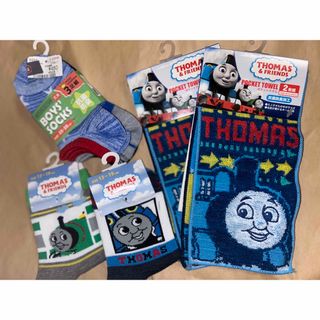 トーマス(THOMAS)の激安！きかんしゃトーマス キャラクターソックス ポケットタオルグッズ 大集合！(キャラクターグッズ)