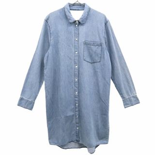 チープマンデー(CHEAP MONDAY)のチープマンデー 長袖 デニム シャツワンピース 36 ブルー CHEAP MONDAY レディース 古着 【240128】(その他)