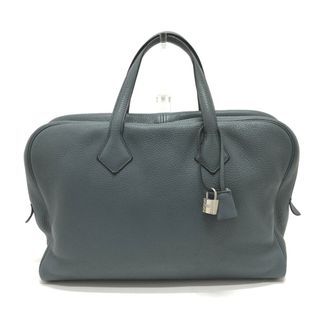 エルメス(Hermes)のエルメス HERMES ヴィクトリア 40 ハンドバッグ カバン ボストンバッグ トリヨンクレマンス □Q刻 ブルーオラージュ グレー系(ボストンバッグ)