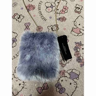 ザラ(ZARA)のZARA ファーショルダーバック　パープル　紫　スマホショルダー(ショルダーバッグ)