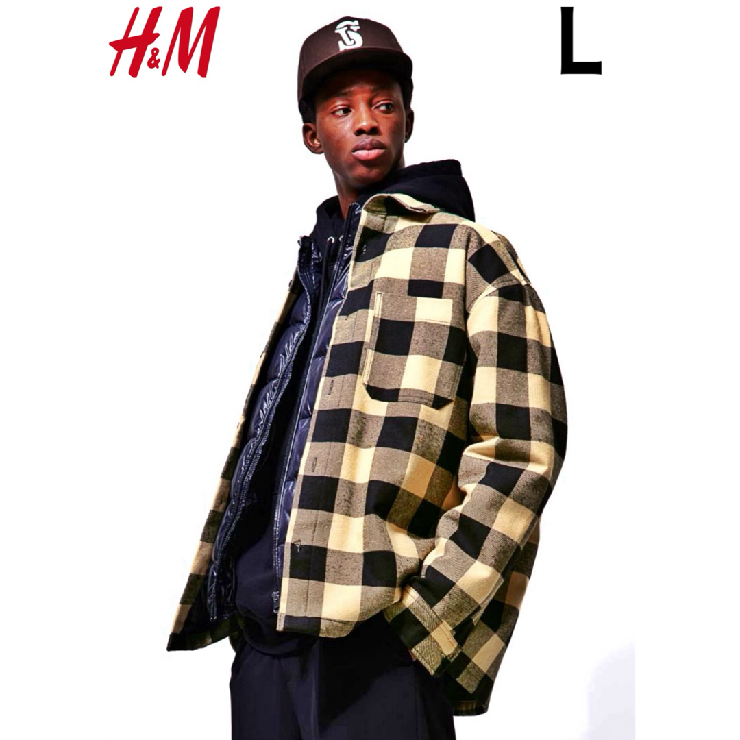 H&M(エイチアンドエム)の新品 H&M パッデッド チェックシャツ L メンズのトップス(シャツ)の商品写真