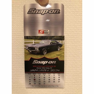 スナップオン　シール付きミニカレンダー2024(カレンダー/スケジュール)