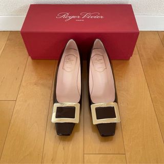 ロジェヴィヴィエ(ROGER VIVIER)のRoger Vivier ロジェ　ヴィヴィエ　パンプス　ボルドー　ブラウン　35(ハイヒール/パンプス)