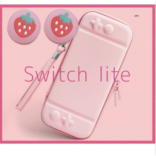 ニンテンドースイッチ(Nintendo Switch)のイチゴ♡ピンク　可愛い♡Switch liteケースカバー スイッチライト　苺(その他)