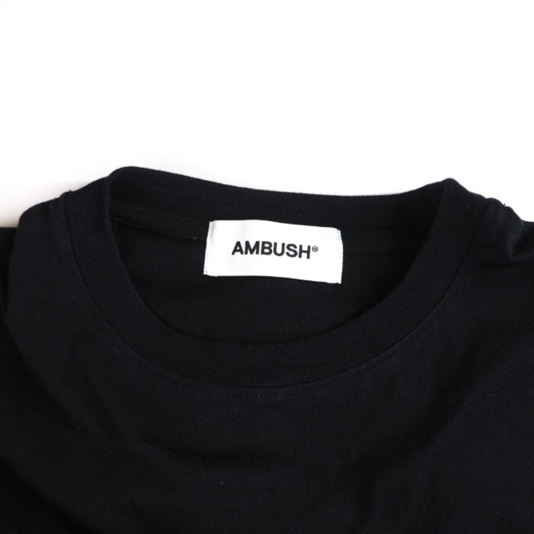 AMBUSH(アンブッシュ)のアンブッシュ AMBUSH バックロゴ 刺繍 袖ニット 切替 Tシャツ 半袖 L メンズのトップス(Tシャツ/カットソー(七分/長袖))の商品写真