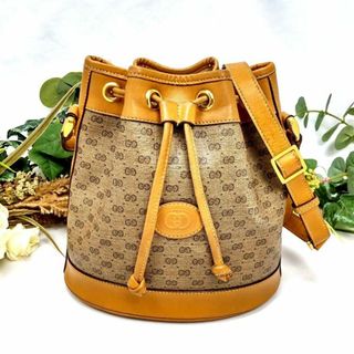 グッチ(Gucci)の★クリーニング済み★グッチ マイクロGG ミニバケットバッグ  ヴィンテージ(ショルダーバッグ)