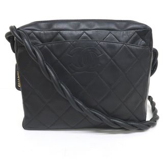 シャネル(CHANEL)のシャネル ショルダーバッグ マトラッセ ラムスキン ブラック レディース CHANEL IT318281 中古(ショルダーバッグ)