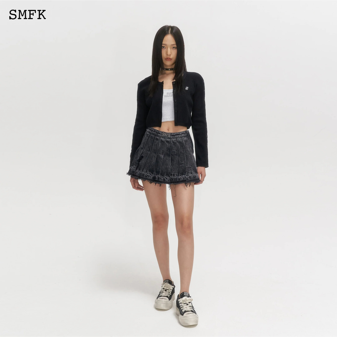 Alexander Wang(アレキサンダーワン)の新品タグ付き SMFK ブラック プリーツ ショート スカート レディースのスカート(ミニスカート)の商品写真