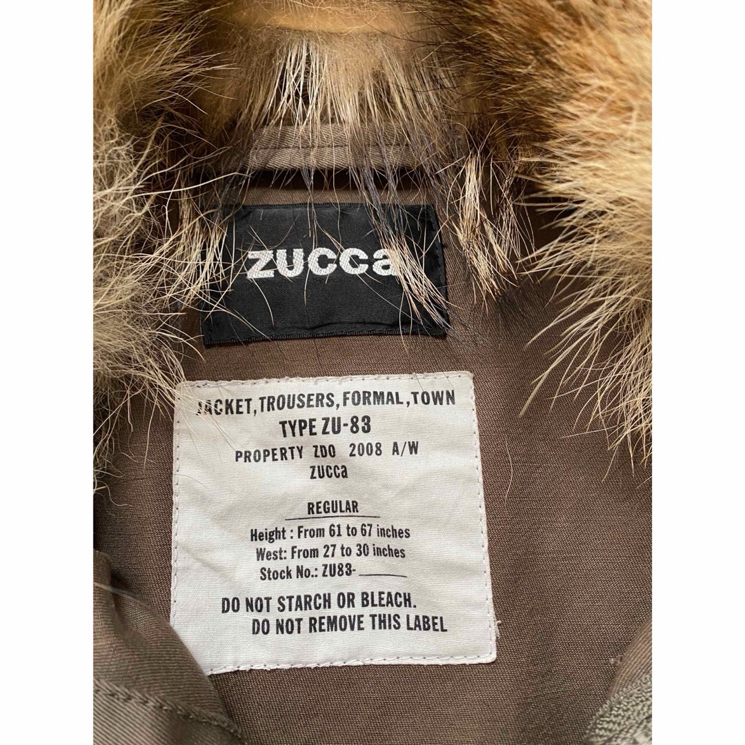 ZUCCa(ズッカ)のzuccaメンズファ-付きジャケット　S  ブルゾン  メンズのジャケット/アウター(ブルゾン)の商品写真