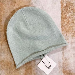 スライ(SLY)のSLY  FINE KNIT BEANIE ファインニット ビーニー　ニット帽(ニット帽/ビーニー)