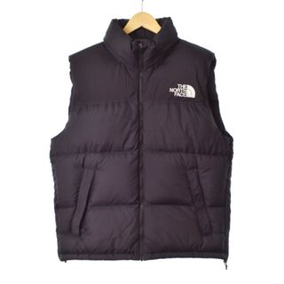 ザノースフェイス(THE NORTH FACE)のザノースフェイス ヌプシ ダウンベスト L 黒 ブラック ND92338(ダウンベスト)