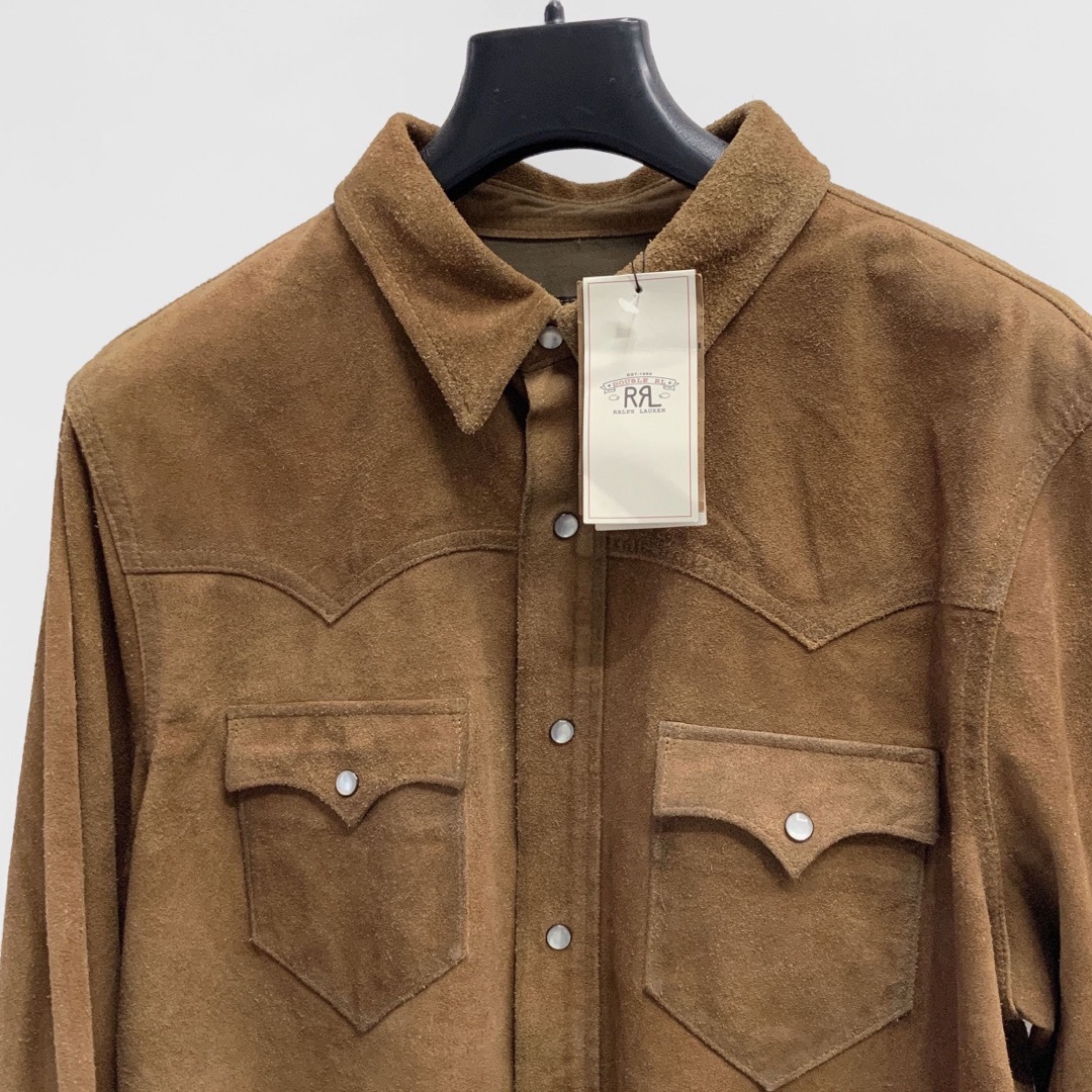 RRL(ダブルアールエル)の23FW 新品 RRL ダブルアールエル スエード シャツ ジャケット レザー メンズのジャケット/アウター(レザージャケット)の商品写真