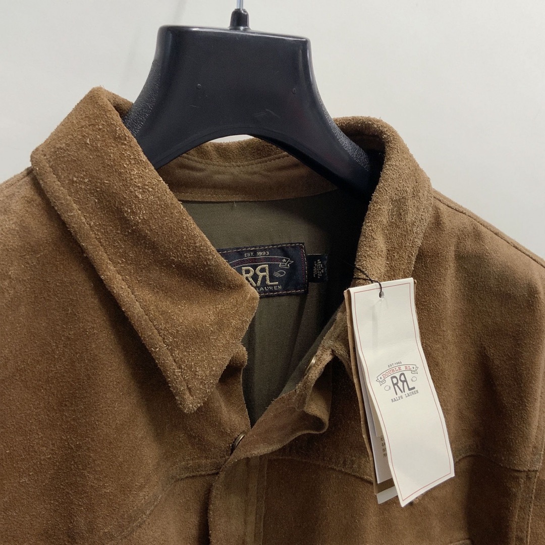 RRL(ダブルアールエル)の23FW 新品 RRL ダブルアールエル スエード シャツ ジャケット レザー メンズのジャケット/アウター(レザージャケット)の商品写真