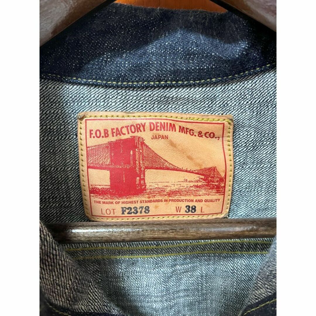 FOB FACTORY F2378 G3 セルヴィッチデニム 2ND ジャケット G FOB FACTORY F2378 G3 セルヴィッチデニム 2ND ジャケット G