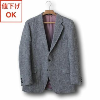 ハリスツイード(Harris Tweed)の58【美品】ハリスツイード ジャケット A7 A8 メンズ 3L XL グレー(テーラードジャケット)