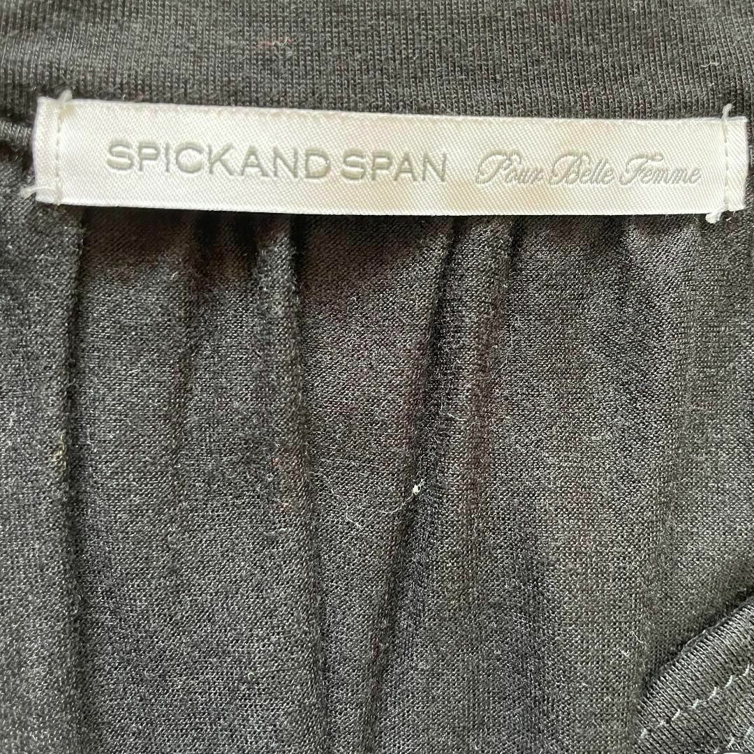 Spick & Span(スピックアンドスパン)の【大人気◎】SPICK AND SPAN　ギャザーワンピース　ブラック　日本製 レディースのワンピース(ロングワンピース/マキシワンピース)の商品写真