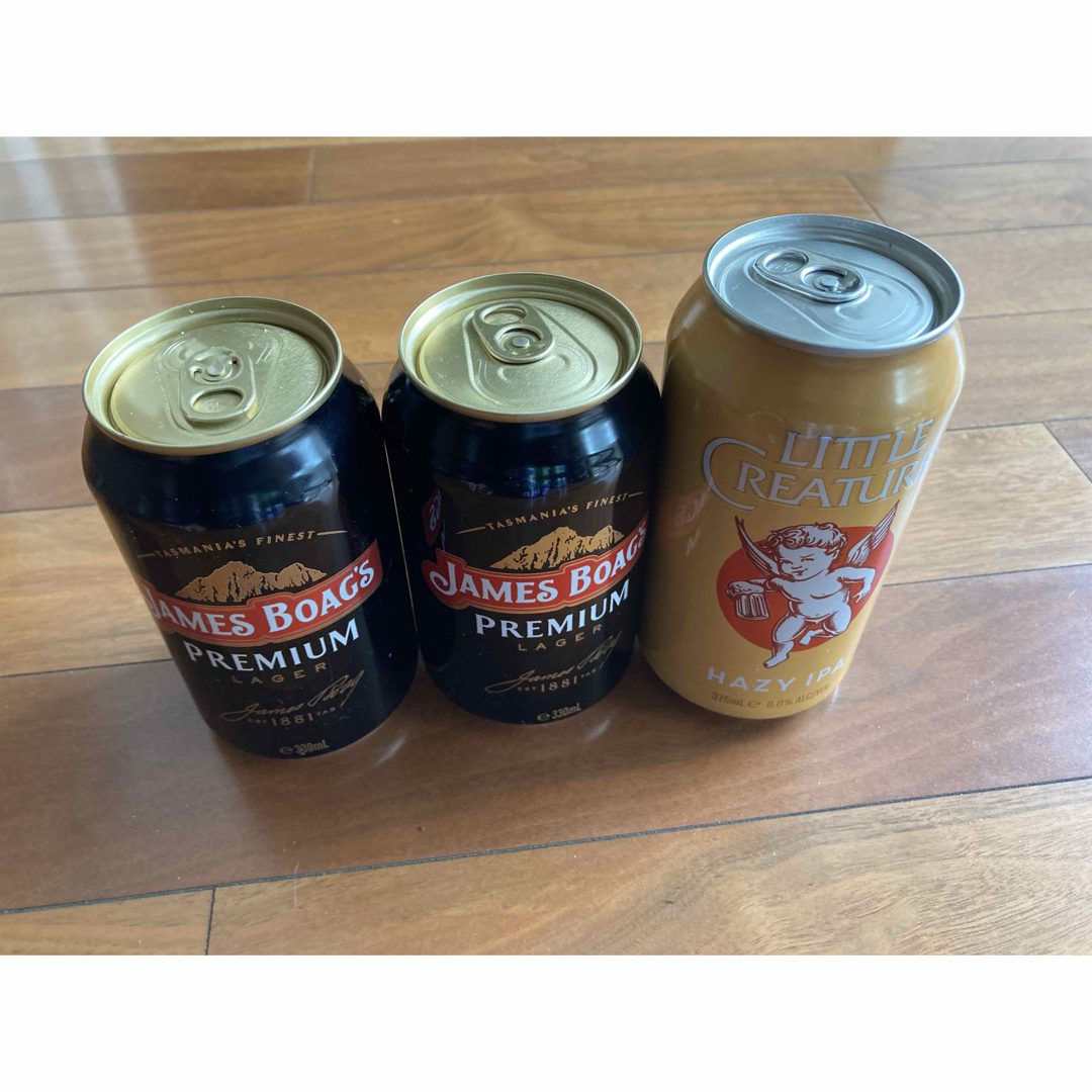 Hazy IPA ジェームス　ボーグズ　プレミアム　ラガー タスマニア　ビール 食品/飲料/酒の酒(ビール)の商品写真