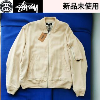 ステューシー(STUSSY)の【新品未使用】STUSSY/ステューシー リネン ビーチ ボンバー ジャケット(その他)