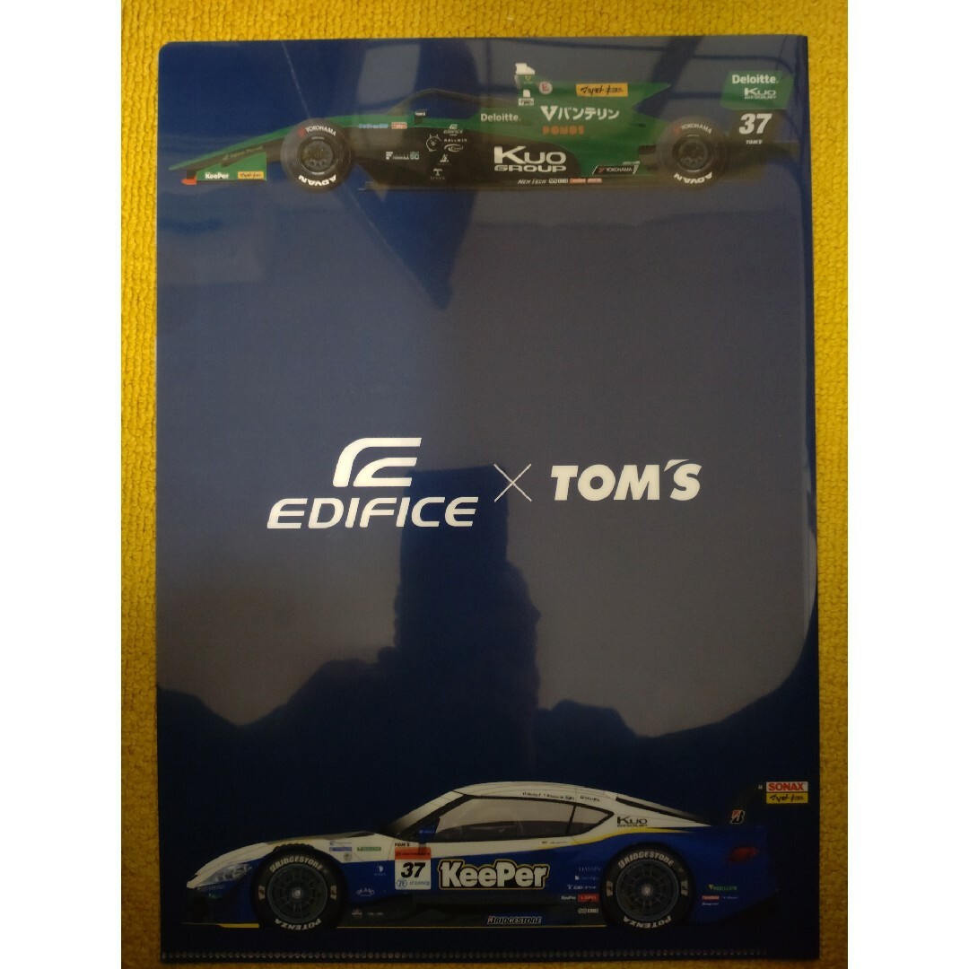 EDIFICE(エディフィス)のEDIFICE×TOM'S　オリジナルクリアファイル エンタメ/ホビーのコレクション(ノベルティグッズ)の商品写真