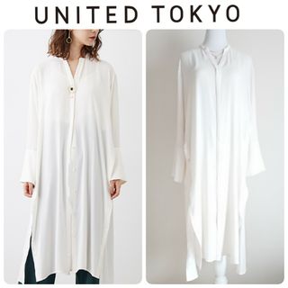 ユナイテッドトウキョウ(UNITED TOKYO)の2wayシャツワンピース オフホワイト ユナイテッドトウキョウ 1(ロングワンピース/マキシワンピース)