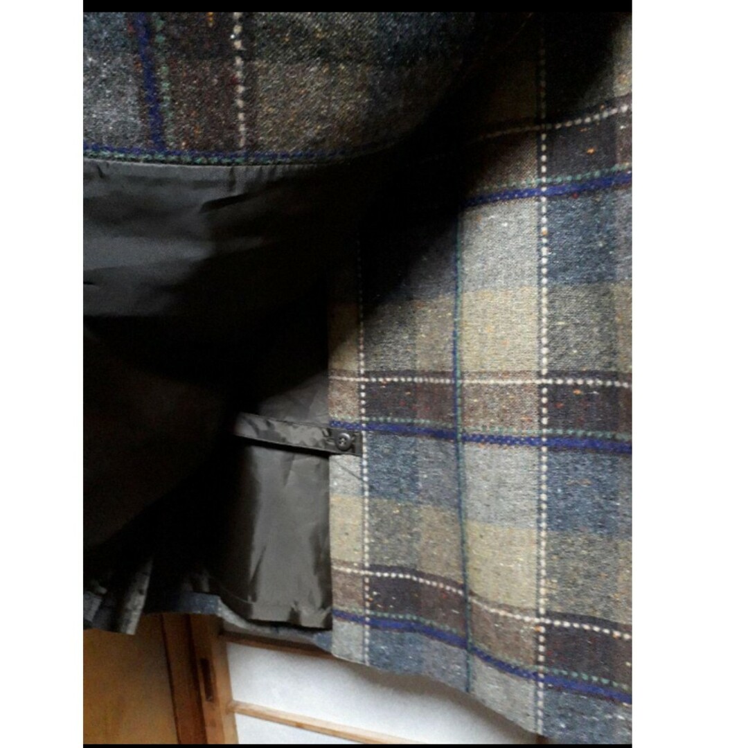 EASTBOY(イーストボーイ)のイーストボーイ　ウールチェック柄巻きスカート レディースのスカート(ひざ丈スカート)の商品写真
