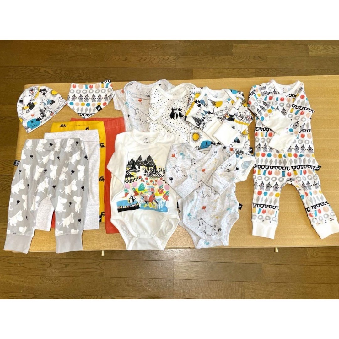 MOOMIN(ムーミン)のムーミン　おくるみ　ロンパース キッズ/ベビー/マタニティのこども用ファッション小物(おくるみ/ブランケット)の商品写真