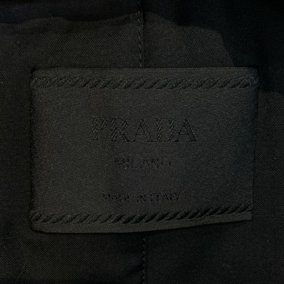 PRADA(プラダ)のPRADA プラダ ナイロンジャケット ブラック ボタン 内側ウール Size L メンズのジャケット/アウター(ナイロンジャケット)の商品写真