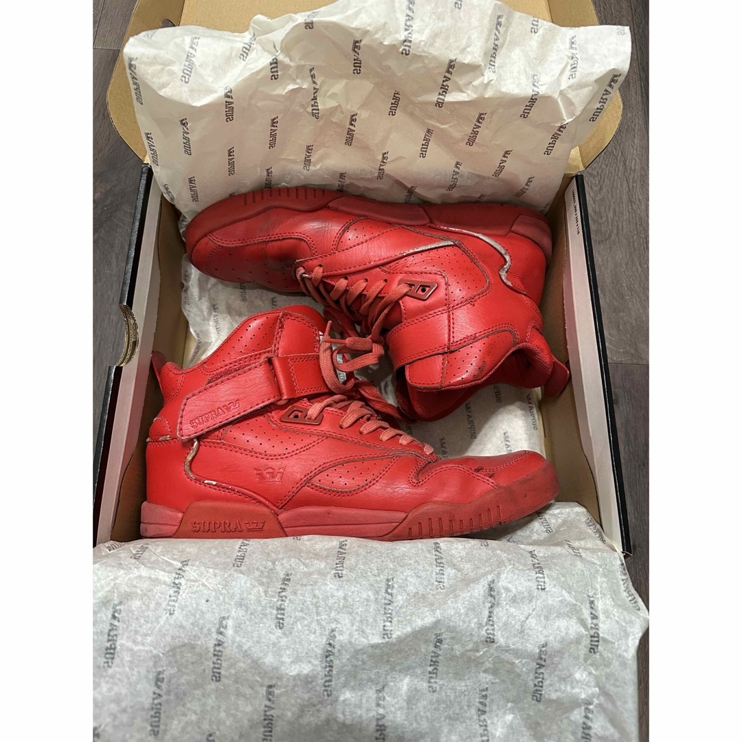 SUPRA - SUPRA スニーカー RED 27cmの通販 by るる's shop｜スープラ