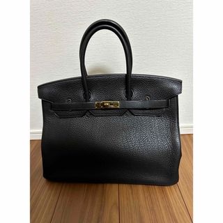 エルメス(Hermes)の【極美品】HERMES エルメス バーキン 35 ブラック トリヨンクレマンス(ハンドバッグ)