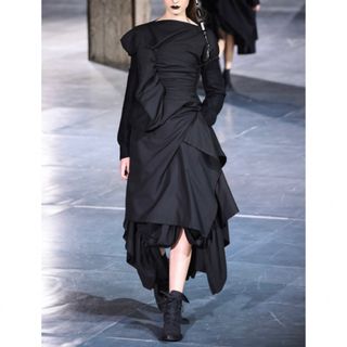 ヨウジヤマモト(Yohji Yamamoto)のyohji yamamoto■ヨウジヤマモト ニット カットソー トップス 黒(カットソー(長袖/七分))