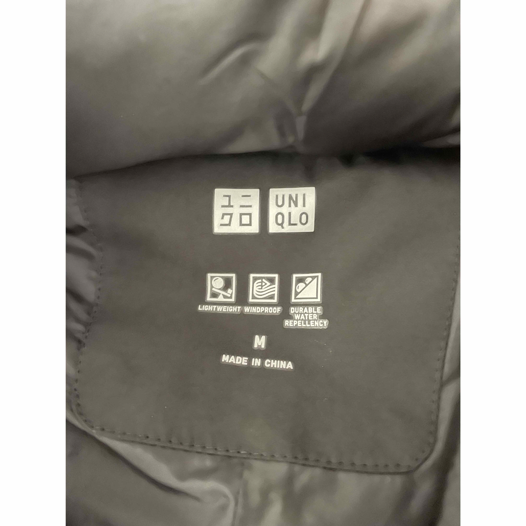 UNIQLO(ユニクロ)のユニクロ　ダウン　黒　ブラック　フード レディースのジャケット/アウター(ダウンジャケット)の商品写真