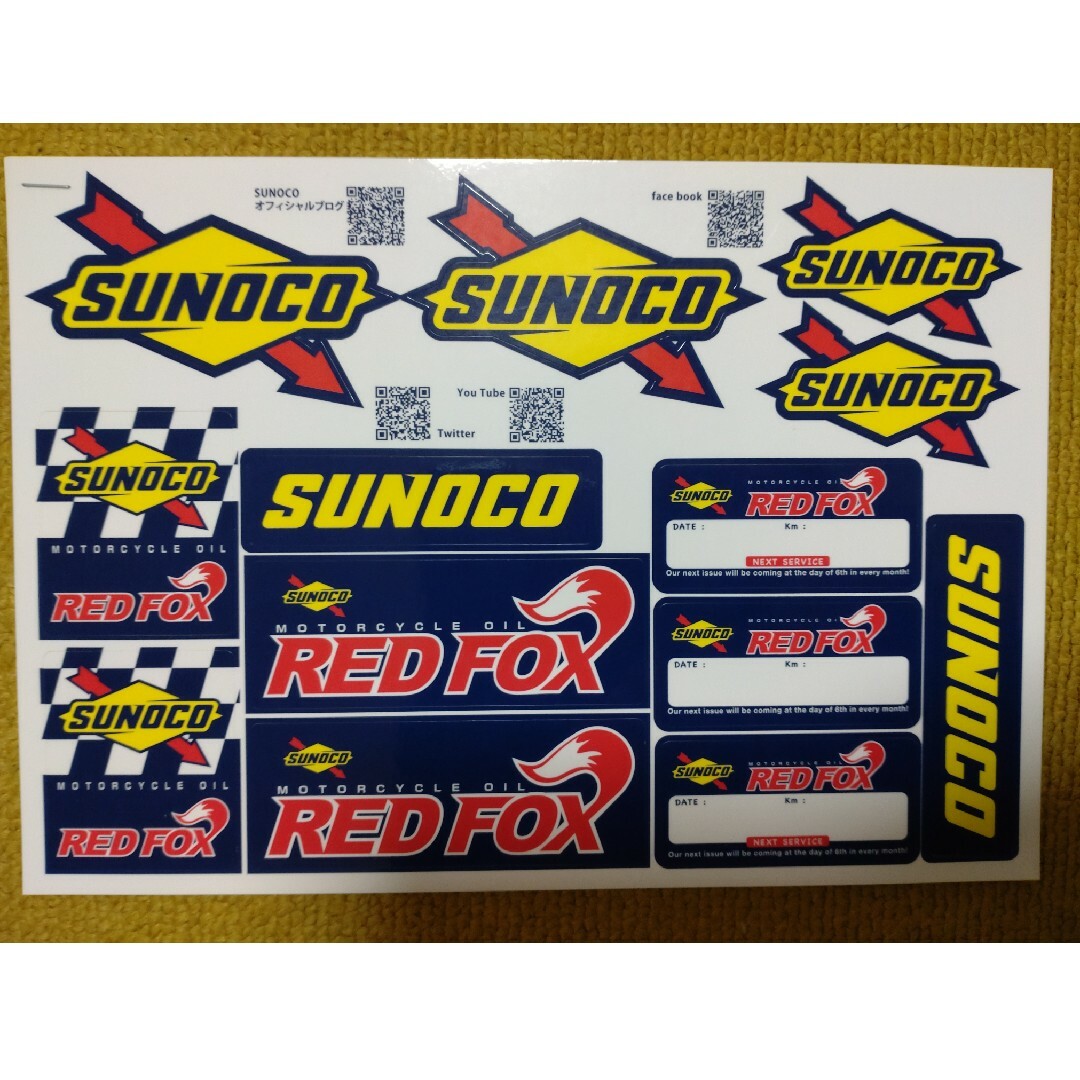 SUNOCO　オリジナルステッカー エンタメ/ホビーのコレクション(ノベルティグッズ)の商品写真