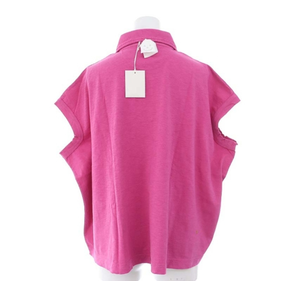 45rpm(フォーティーファイブアールピーエム)の45R 45rpm ジンバブエコットンの45色天竺Mポロ ポロシャツ ピンク レディースのトップス(ポロシャツ)の商品写真