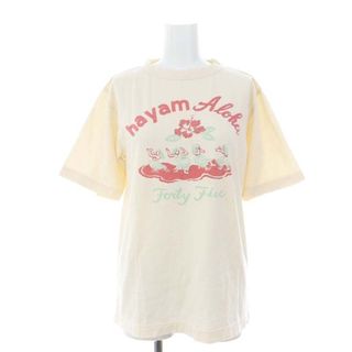 フォーティーファイブアールピーエム(45rpm)の45R 45rpm ダンシングフラガール Tシャツ プルオーバー 1 ベージュ(Tシャツ(半袖/袖なし))