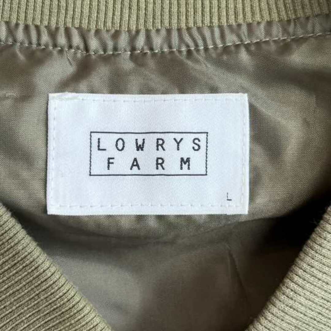 LOWRYS FARM(ローリーズファーム)のLOWRYS FARM ボリュームスリーブ ブルゾン MA-1 ジャケット L レディースのジャケット/アウター(ブルゾン)の商品写真