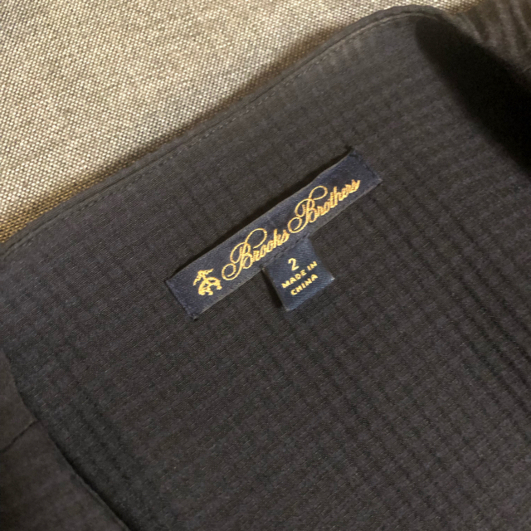 Brooks Brothers(ブルックスブラザース)のBrooks Brothers 黒ジャケット ブルックスブラザーズ ノーカラー レディースのジャケット/アウター(ノーカラージャケット)の商品写真