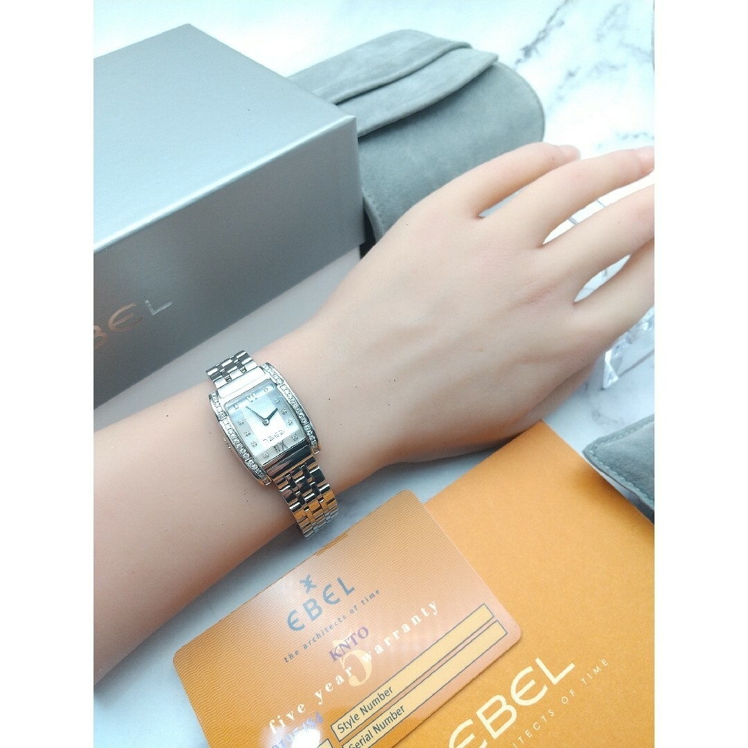 EBEL(エベル)のエベル EBEL タラワ 希少 美品 ダイヤモンドベゼル ホワイトシェルクォーツ レディースのファッション小物(腕時計)の商品写真