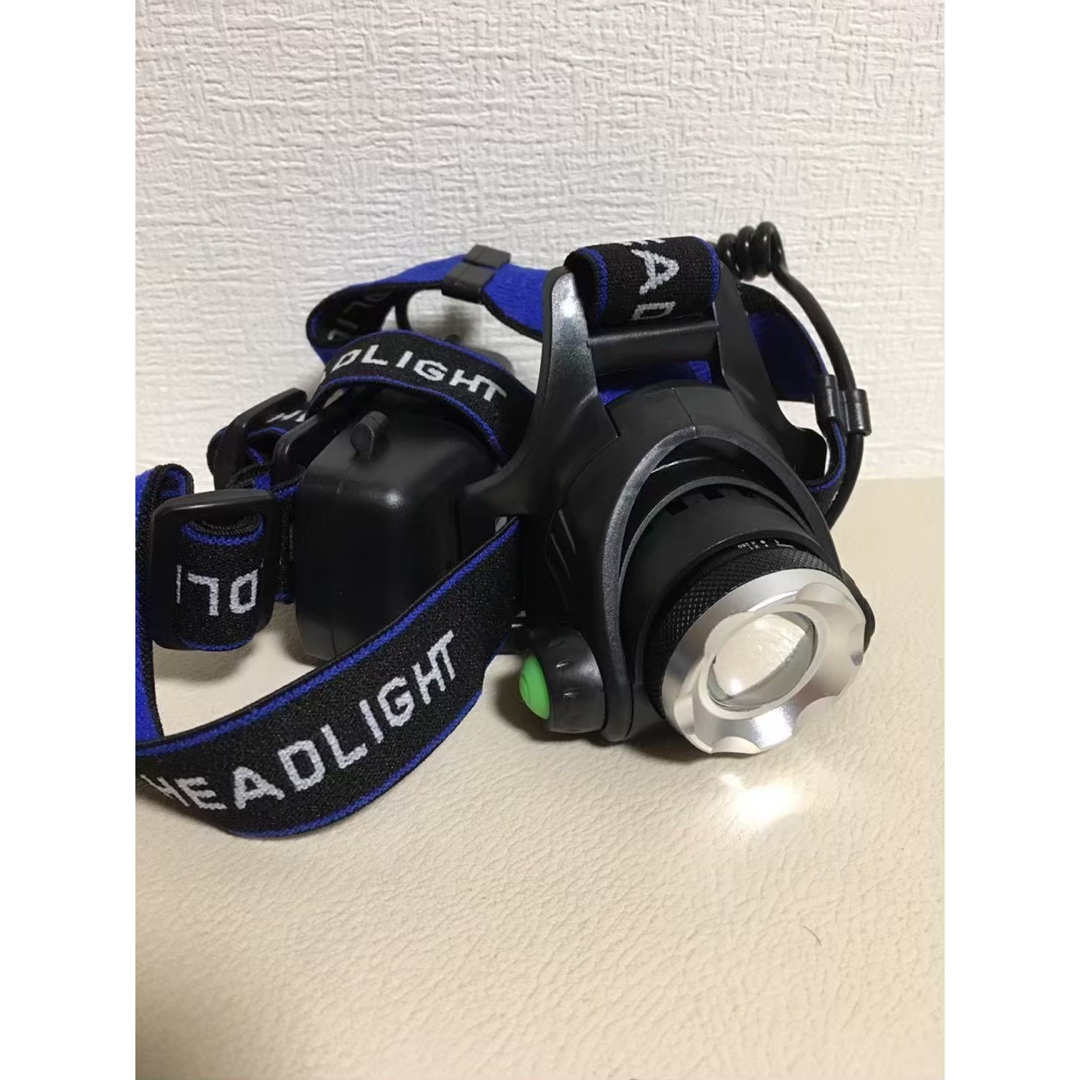 LEDヘッドライト 作業灯 夜釣り 災害時 USB充電式 高輝度 015Y スポーツ/アウトドアのアウトドア(ライト/ランタン)の商品写真