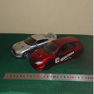 日産  GTーR、スバル インプレッサ WRX STI  1/24 モデルカー(ミニカー)